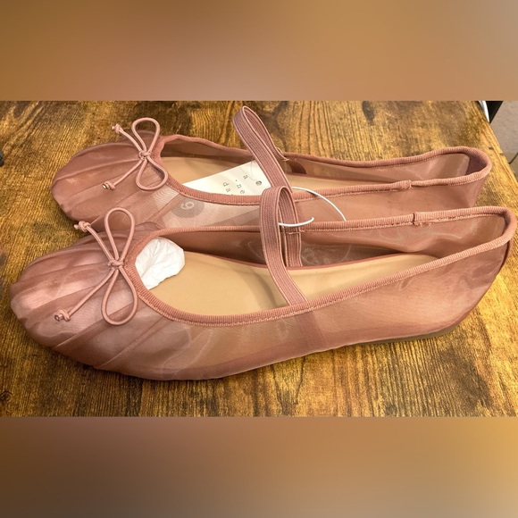 Women’s Rosa Mesh Bow Mary Jane Flats – a New Day™ Pink Size 9 new - Picture 6 of 7
